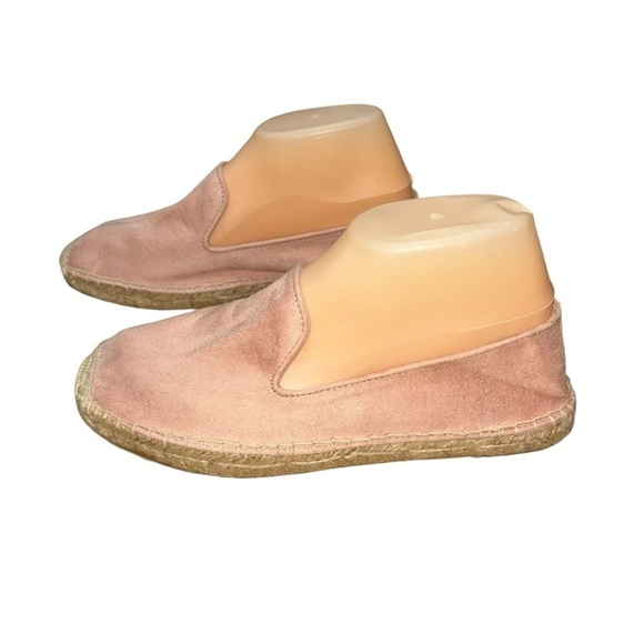 GAP Women's Size 8 Faux Suede Slip on Espadrille Loafer Dusty Rose - Picture 4 of 9